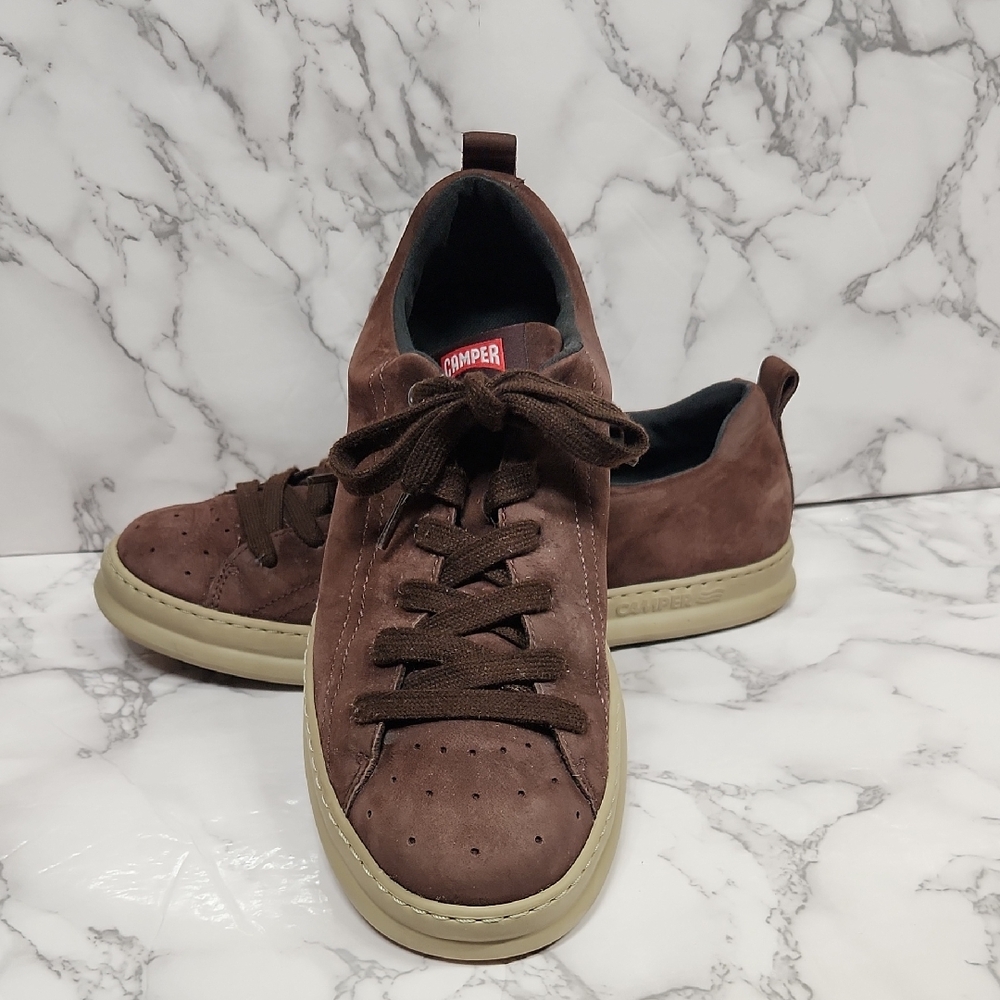 Camper Men's Brown Lace-Up Sneakers